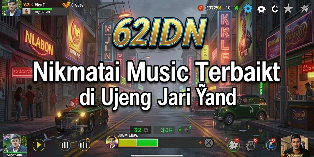 Tampilan gameplay aplikasi musik 62IDN yang menarik dan interaktif.