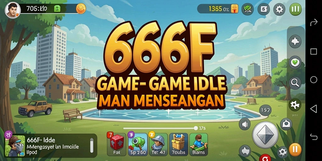 Screenshot gameplay 666F yang menampilkan karakter Idle.