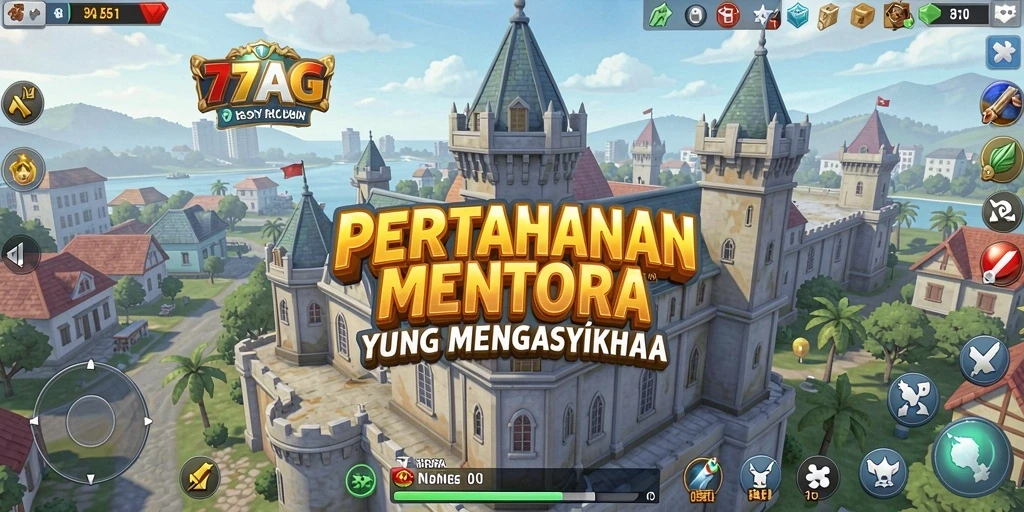 Tangkapan layar menunjukkan aksi seru gameplay Tower Defense.