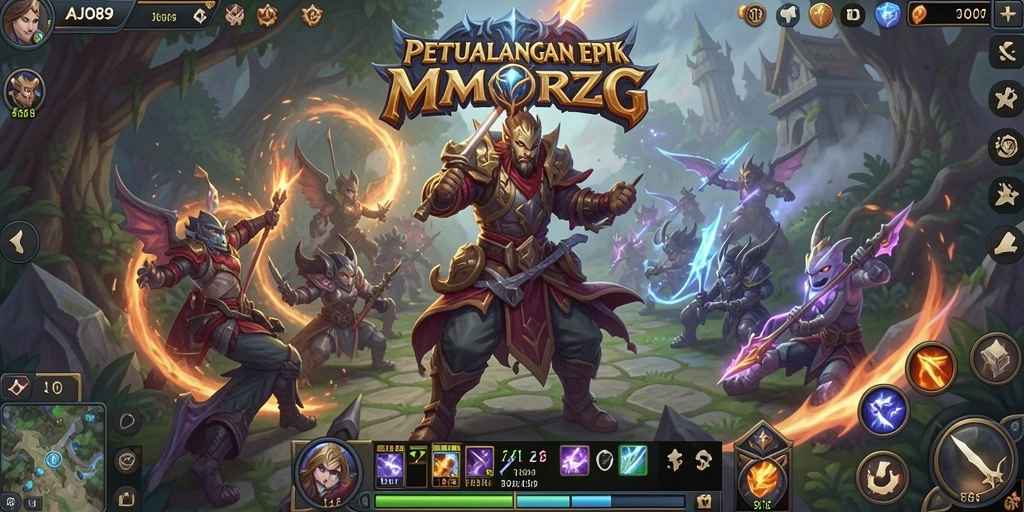 Tampilan gameplay AJO89 yang menakjubkan dalam petualangan MMORPG.