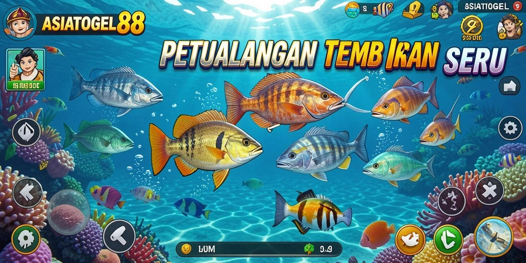 Tampilan gameplay Tembak Ikan di ASIATOGEL88 yang seru.