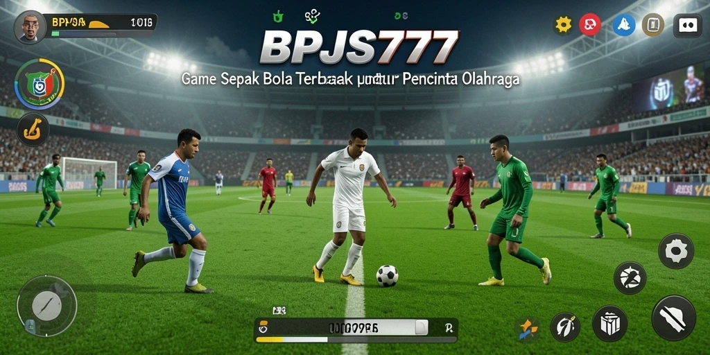 Tampilan gameplay BPJS777 menampilkan aksi sepak bola yang mendebarkan.