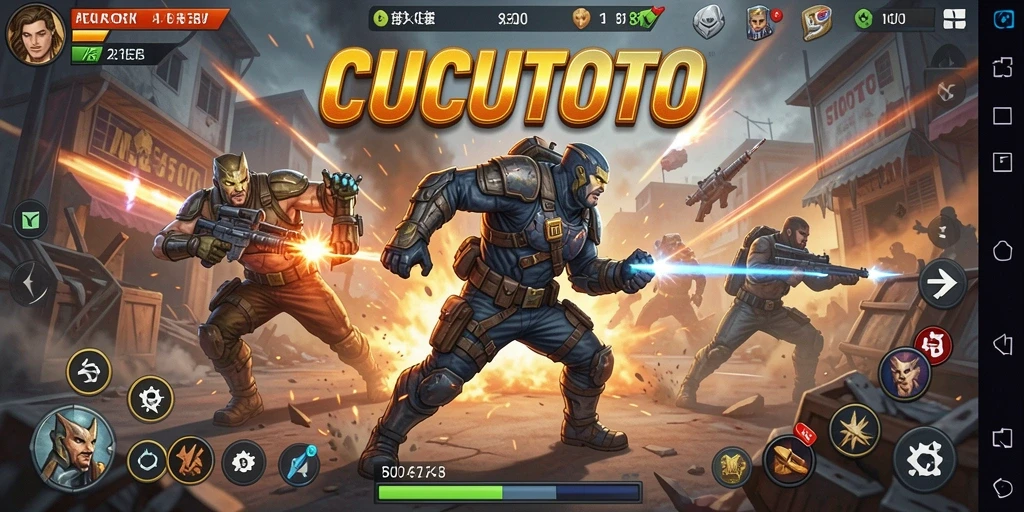 Screenshot CUCUTOTO menampilkan aksi mendebarkan di level yang sulit.