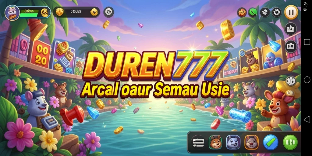Tangkapan layar DUREN777 menunjukkan gameplay seru dan menantang.