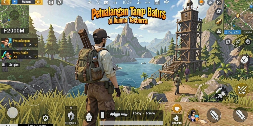 Gameplay seru di dunia terbuka F200M yang menakjubkan.