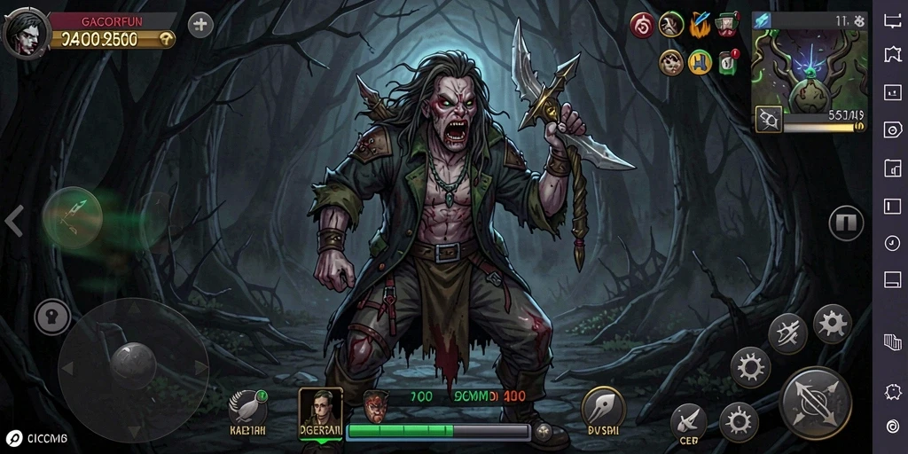 Screenshot gameplay GACORFUN menampilkan pengalaman mencekam yang menyedihkan.