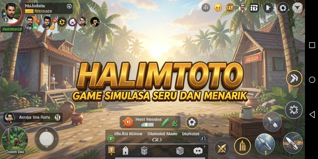 Tampilan gameplay menarik dari HALIMTOTO yang menggambarkan pengalaman simulasi.