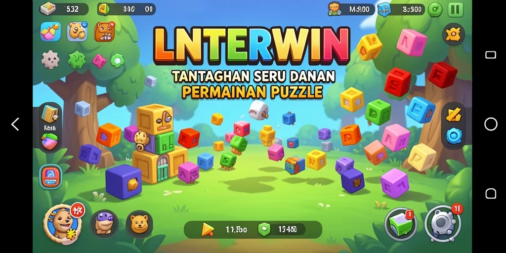 Tampilkan gameplay menarik LNTERWIN dengan puzzle yang menantang.