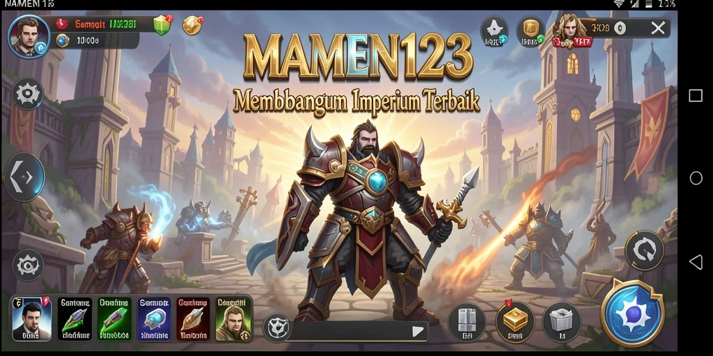 Tampilan gameplay menarik di MAMEN123 dengan strategi dan pertempuran.