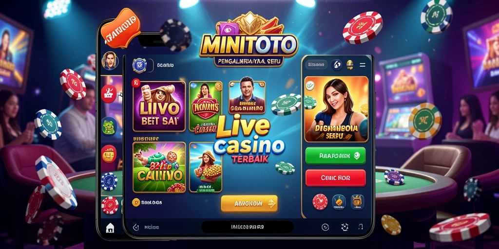 Tampilan gameplay Live Casino yang mendebarkan dan interaktif di MINITOTO.