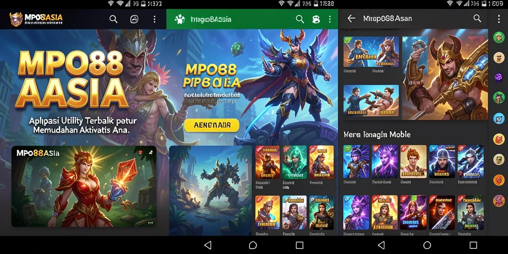 Tampilan antarmuka aplikasi MPO88ASIA yang user-friendly