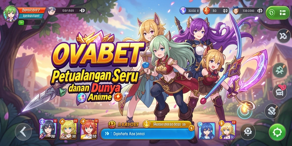 Screenshot gameplay OVABET yang menunjukkan aksi seru dalam dunia anime.