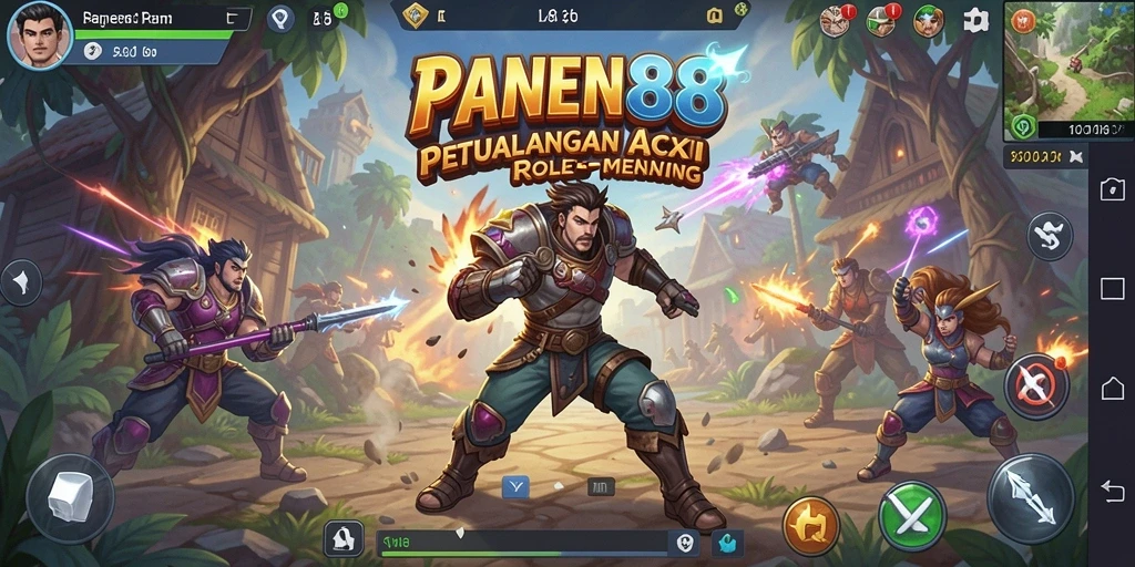 Tampilan gameplay ARPG yang mendebarkan di PANEN88.