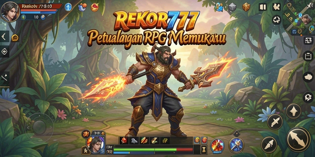 Tampilan menarik dari gameplay RPG di REKOR777.