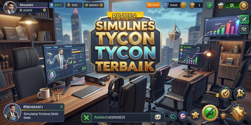 Screenshot menunjukkan pemain membangun bisnis Tycoon yang sukses.