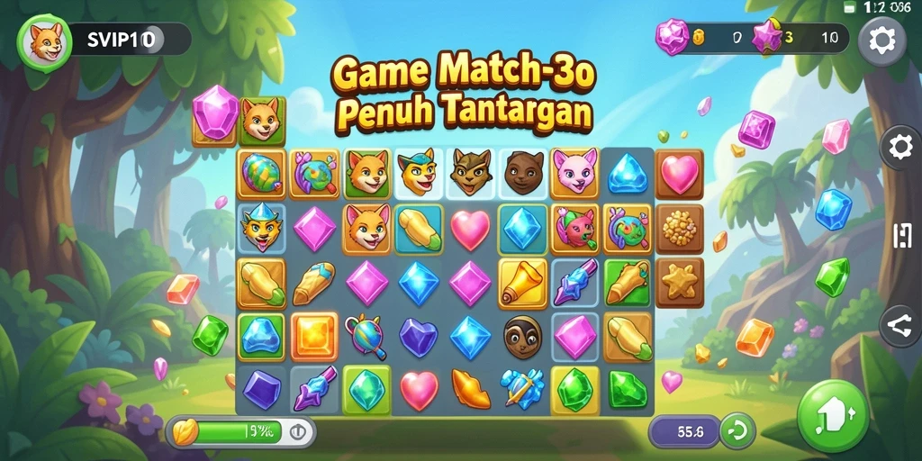 Tampilan gameplay SVIP10 yang penuh warna dan seru.