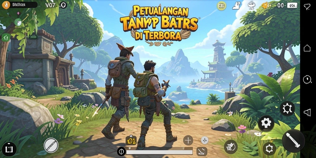 Tampilan gameplay yang mendalam di dunia terbuka V07.