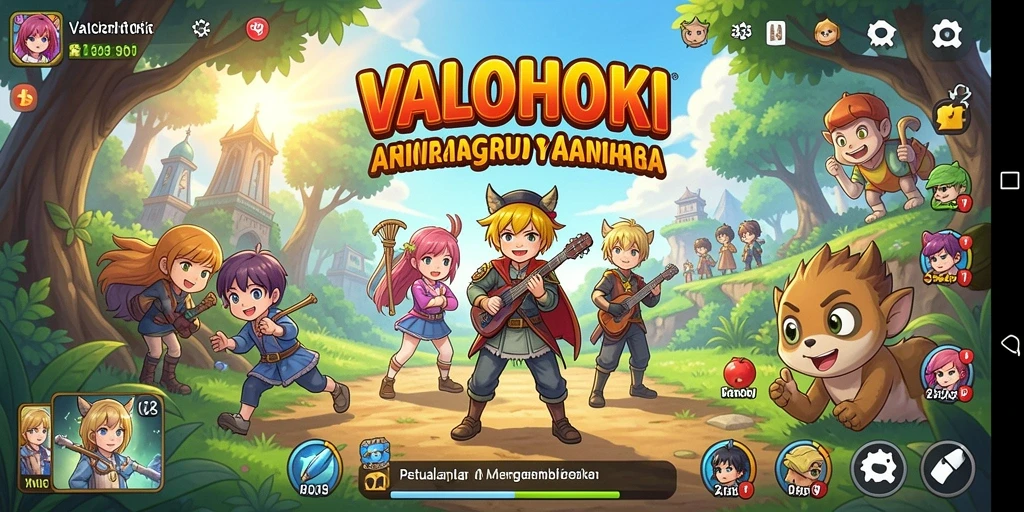 Gambaran menarik dari gameplay anime VALOHOKI yang memukau.